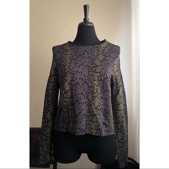 & Other Stories Sweaters - & Other Stories Snake Print Pullover Size S
